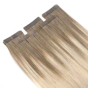 Extensiones de cabello con cinta adhesiva PU sin costuras K.SWIGS, cabello humano virgen chino Remy de doble capa premium - Adhesivo invisible y fuerte - Product Image 1