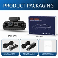 Caméra embarquée OEM/ODM 3,0 pouces 4K+1K+1K+1K à 4 objectifs, enregistreur vidéo de voiture WIFI, moniteur de stationnement 24H, enregistrement en time-lapse GPS, DVR