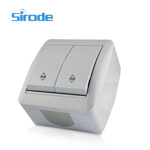 Sirode 8001シリーズヨーロッパ標準安全防水表面実装2ギャング<span class=keywords><strong>SCHUKO</strong></span>電気壁ソケット保護カバー付き - Product Image 6