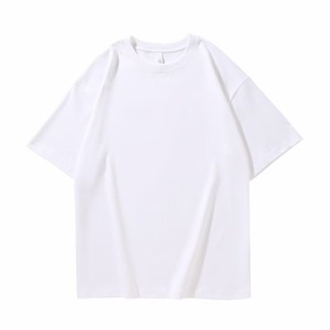 Tùy chỉnh người đàn ông Phụ Nữ May <span class=keywords><strong>Drop</strong></span> Shoulder Boxy Áo thun cotton CREW NECK TEE quá khổ đính vá thêu Boxy biểu tượng tùy chỉnh Áo Thun - Product Image 3