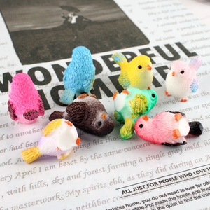 Vente flash Décoration de maison de poupée DIY 3D <span class=keywords><strong>Moineau</strong></span> miniature Figurines d'oiseaux en résine Ornement - Product Image 2