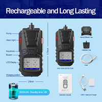 Detektor Gas Portabel OEM Multi 4 in 1 dengan CE dan Pompa Opsional O2 EX H2S CO