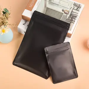 Folha Laminado Plástico Resealable Ziplock Sacos Saia Comestíveis Embalagem Mini Zipper marrom saco de papel kraft stand up ziplock bolsa