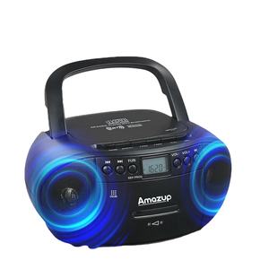 Portable Boombox CD Player with FM Radio & <b>USB</b> MP3 Playback, Rechargeable Stereo <b>Speaker</b> for Home & Outdoor - Product Image 1