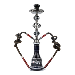 Cachimba Portátil de Plástico Lacado de Lujo de 18 Pulgadas con 2 Mangueras, Gran Venta - Product Image 1