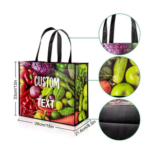 LILALILA Sacs <span class=keywords><strong>de</strong></span> Courses Non Tissés en PP en Tissu Entièrement Imprimé, Taille Personnalisée, Réutilisables, Écologiques et Abordables pour la Vente en Gros - Product Image 2