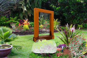 Outdoor <b>Garden</b> Corten Steel <b>Rusty</b> Red Round 600mm BBQ Feature - Product Image 4