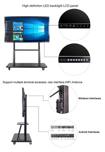 Tableau blanc interactif Wintronix, tableau intelligent fabriqué en Chine, montage mural, résolution 4K, double système d'exploitation (Android Windows), 20 points tactiles - Product Image 5