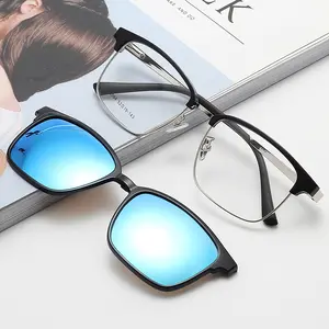 Kacamata Hitam Polarisasi Berkendara Malam, Kaca Spion Bisnis Pesanan Khusus Klip Magnetik