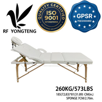 Les fabricants personnalisent des lits de massage portables modernes de luxe pliables et réglables en 4 sections, de haute qualité, avec logos personnalisables pour les hôtels