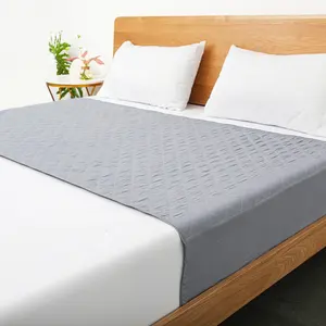 Washable And Reusable Saddle Style Ultra Soft Quilted Incontinence Bed Pads