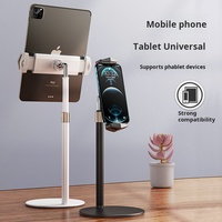 Support de bureau portable Nuofan P21 en alliage d'aluminium et silicone, réglable à 360°, antidérapant, pour tablettes/téléphones