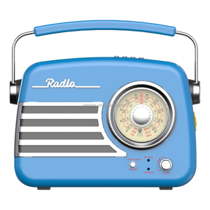 <span class=keywords><strong>Radio</strong></span> Portátil Eletree con Reproductor de Tarjeta TF USB Recargable, Estilo Retro Vintage con Esferas Grandes - Product Image 1