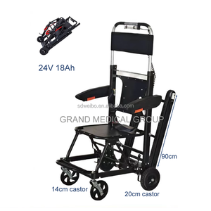 Grand fauteuil roulant médical avec monte-<span class=keywords><strong>escalier</strong></span>, fauteuil roulant électrique pour monter les escaliers, léger, pliable, pratique pour les personnes <span class=keywords><strong>handicap</strong></span>ées - Product Image 2