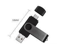 Venta al por Mayor de Fábrica, Precio Bajo, Nueva Memoria USB 3.0 Tipo C 2 en 1 de 4GB-128GB, Logotipo Personalizado, Garantía de 3 Años