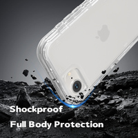 Coques de téléphone pour iPhone 16E 17 Pro Max 16 15 14 13 12 Pro Max, protection robuste antichoc à 3 couches, coque de téléphone résistante