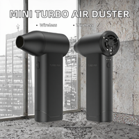 Ventilateur Turbo Électrique Sans Fil 130000 tr/min, Mini Ventilateur Violent Anti-Poussière pour Nettoyage de Clavier d'Ordinateur, Rechargeable, Portable, à Main