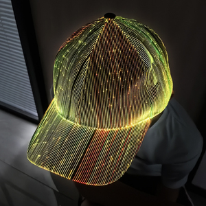 7 Color LED Fiber Optic <strong>Lighting</strong> Baseball Caps Change Flashing <strong>Hats</strong> for Party Sports Casual Fishing Outdoor Use - Product Image 5