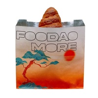 Bolsa de Papel de Aluminio para Alimentos Calientes, Resistente al Aceite, con Diseño de Logotipo, para Hamburguesas y Pollo