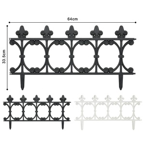 Clôture de jardin décorative vintage en <span class=keywords><strong>plastique</strong></span> blanc de haute qualité, petite et à piquets - Product Image 4