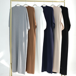 Zifeng OEM nuevas lanas musulmanas para mujeres vestido cerrado mixto ropa islámica suéter de invierno Abaya - Product Image 3