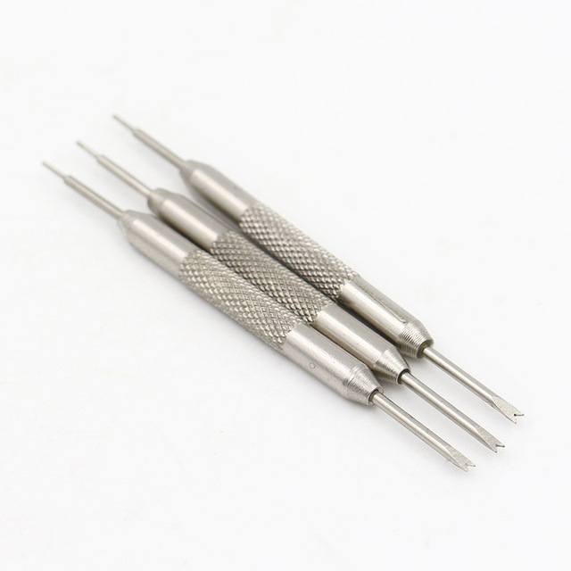 Bidirectional V Type round Metal Watch Remover Tool Bracelet Watch Band Opener Strap Replace Wristwatch Repair Tool & Parts