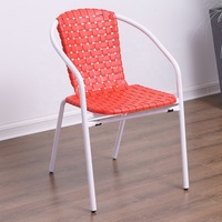 YWJ Yaweijia Chaises de patio en plastique bon marché d'usine Chaises de salle à manger blanches Chaise de jardin à pieds en métal Mobilier d'extérieur
