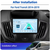 9 pulgadas Android Car Radio GPS Navegación CarPlay Auto Stereo Autoradio para Ford Transit 2014-2019 Pantalla IPS
