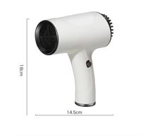 Sèche-cheveux sans fil 1000W haute puissance, lumière bleue, ions négatifs, rechargeable et portable, double usage maison et voyage, pratique