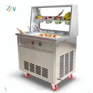 Machine à rouleau de crème glacée facile à utiliser/Machine à rasoir à glace/Machine à glace frite