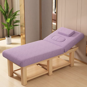 Lit de massage de luxe en cuir pour soins du corps, du visage et des cils, esthétique, médecine, <span class=keywords><strong>tuina</strong></span>, moxibustion, tatouage et spa - Product Image 5