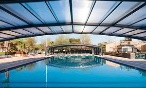 Couverture <span class=keywords><strong>de</strong></span> piscine <span class=keywords><strong>en</strong></span> verre trempé rétractable vente directe d'usine <span class=keywords><strong>toit</strong></span> télescopique Transparent pour appartement parc cour <span class=keywords><strong>plat</strong></span> - Product Image 4
