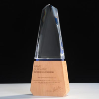 Plaques de récompense en bois vierges pour gravure, sublimation et trophées en verre, pour cérémonies, événements sportifs et cadeaux - Vente en gros