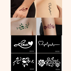Nuovi Adesivi per Tatuaggi Temporanei Personalizzati, Ali e Fiori, Accessori per Tatuaggi Femminili, Arte Corporea Sexy, Impermeabili, Piccoli Adesivi per Tatuaggi Finti - Product Image 2