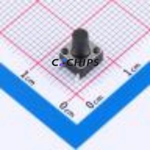 TS6685TP 250gf 009 Tactile Switch SMD-4P,6x6mm Switch Single Pole Single Throw Round Button 2.5N Vertical Mount - Product Image 1