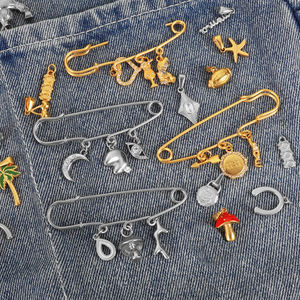 Breloques personnalisées en acier inoxydable pendentifs et breloques de mode plaqués or étanches pour coque de téléphone broche de sac broche fabrication de bijoux - Product Image 6