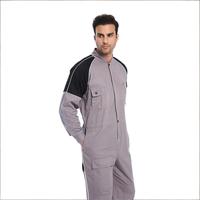 Combinaison de travail pour homme à blocs de couleur |   Combinaison de travail multi-poches à taille élastique pour la réparation automobile et l'entretien industriel