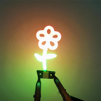 Fleur Filament 3V Forme Lampe Pièce Dessin Animé Atmosphère Décorative Edison LED Lettre Filament Ampoule