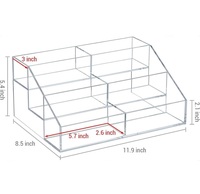 Support de rangement et de présentation de CD en acrylique transparent laminé moderne à 3 couches, respectueux de l'environnement