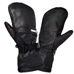 Ski <b>Gloves</b> Genuine Leather Warm <b>Touchscreen</b> Outdoor Sports Unisex Adult Black - Product Image 3