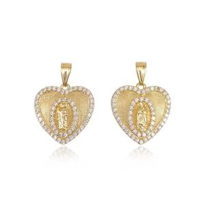Nuevo Collar Religioso con Colgante <span class=keywords><strong>de</strong></span> Corazón <span class=keywords><strong>de</strong></span> San Judas Chapado en Oro <span class=keywords><strong>de</strong></span> 14k, Joyería para Mujer, Dijes <span class=keywords><strong>de</strong></span> Circonita <span class=keywords><strong>de</strong></span> <span class=keywords><strong>la</strong></span> <span class=keywords><strong>Virgen</strong></span> María, Colgante <span class=keywords><strong>de</strong></span> <span class=keywords><strong>Guadalupe</strong></span> - Product Image 1