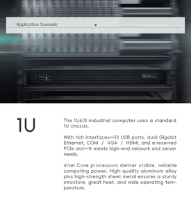 Tkun giá 1u610 i3/i5/I7-6th điều khiển công nghiệp Mini PC Windows máy chủ máy tính công nghiệp không quạt Mini PC IPC cho máy chủ giá - Product Image 2