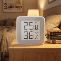 ZenMeasure - Termómetro Digital Portátil Personalizable, Medidor de Temperatura, Humedad y Presión del Aire, Termohigrómetro