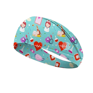 Diademas de Enfermería para Mujer, Accesorios para Enfermeras, Bandas para el Cabello Antideslizantes con Botones, Banda Absorbente para Médicos, Máscara - Product Image 1