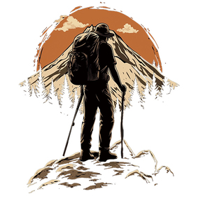 Autocollants DTF thermocollants personnalisables, motifs touristiques de montagne enneigée, haute résolution, lavables - Product Image 2