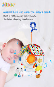 JOLLYBABY personalizzato fatto a mano decorazione per la scuola materna letto appeso giocattoli morbidi nuvola palloncino ad aria calda lettino per bambino feltro Mobile direttamente dalla fabbrica - Product Image 3