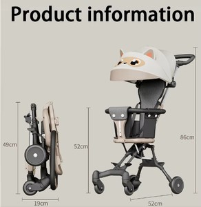 Passeggino <span class=keywords><strong>per</strong></span> <span class=keywords><strong>Bambini</strong></span> Pieghevole e Portatile da Viaggio, Carrozzina Reversibile <span class=keywords><strong>per</strong></span> Neonati - Product Image 6