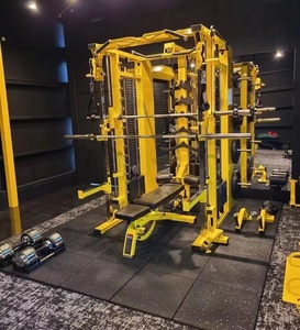 Máquina Multifuncional Comercial para Entrenamiento, Equipo de <span class=keywords><strong>Gimnasio</strong></span> Smith con 3 Pilas de Pesas - Product Image 3
