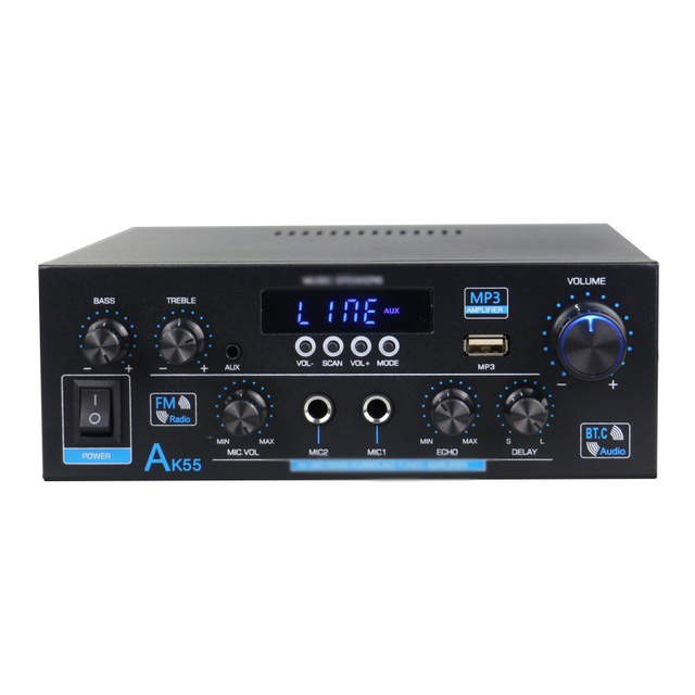 AK-55 Digital power amplifier U disk power amplifier dual sound channel power amplifier