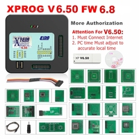 Nouvel XPROG V6.50 avec nouvelle autorisation, programmeur XPROG M, adaptateurs complets, outil de réglage de la puce ECU, boîte XProg-M V6.50